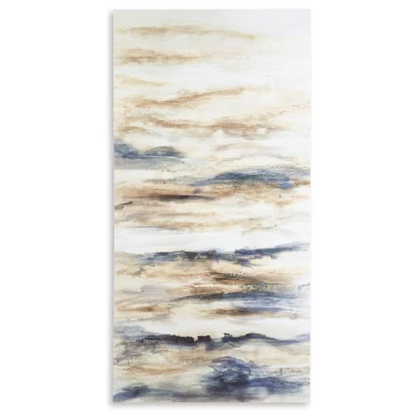 Signature DESIGN BY ASHLEY Joely Unframed Abstract Art Print Wall Art 60 in. x 30 in.