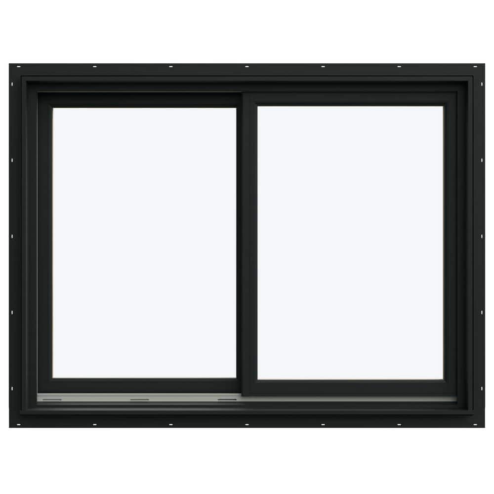 JELD-WEN 47.3125 in. x 35.5625 in. W-5500 Left-Hand Sliding Wood Clad ...