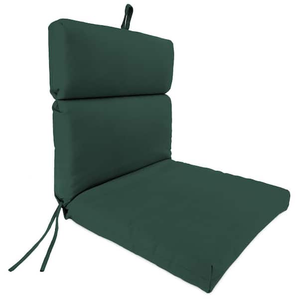 44 in. L x 22 in. W x 4 in. H Rectangular Outdoor Chair Cushion in Forest Green