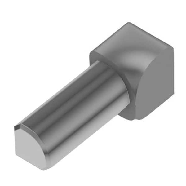 Schluter Rondec Grey Color-Coated Aluminum 1/2 in. x 1 in. Metal 90 Degree Inside Corner