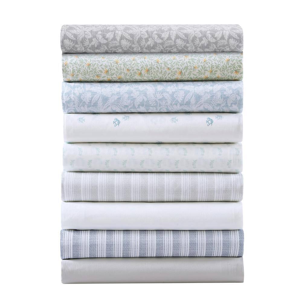 Koya Bay Gray King Cotton Percale Sheet Set