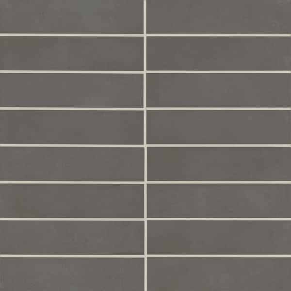 Sahara Rectangle 3 in. x 12 in. Matte Dark Porcelain Tile (11.63 sq. ft. /Case)