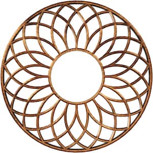 1 in. x 34 in. x 34 in. Cannes Architectural Grade PVC Peirced Ceiling Medallion