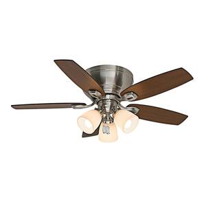 Durant 44 in. Indoor Brushed Nickel Ceiling Fan with Light Kit