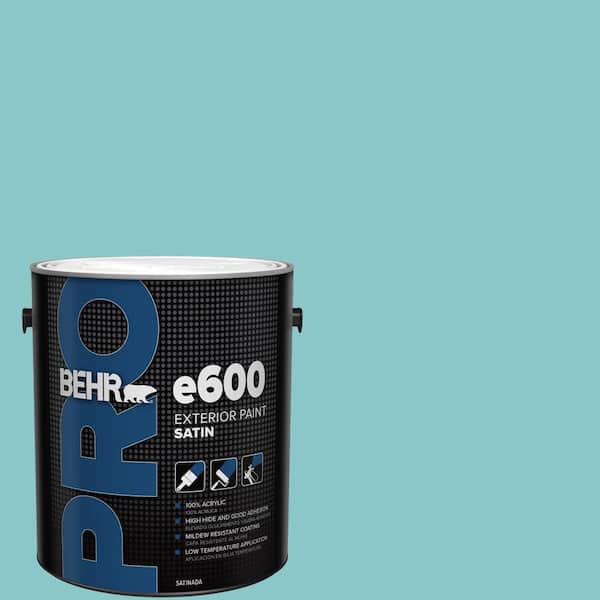 1 gal. #510D-4 Embellished Blue Satin Exterior Paint