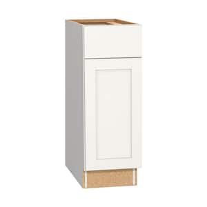 Westfield Feather White Shaker Stock Assembled Base Kitchen Cabinet (12 in. W x 23.75 in. D x 35 in. H)