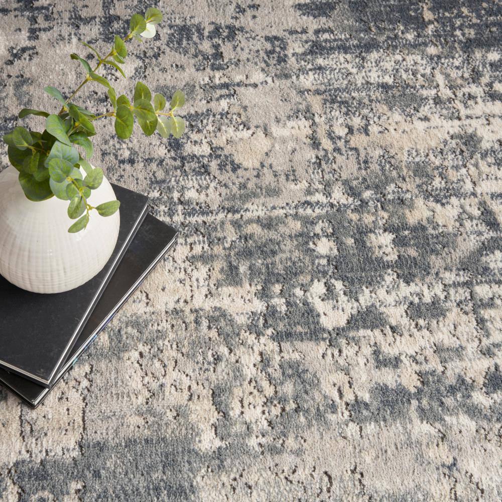 Mineral Hues Handmade Abstract 5' x 7' Beige/Grey Synthetic Rug