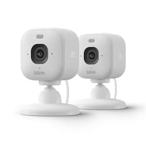 Mini 2K+ (Newest Model)-Plug-In Home and Pet Security Camera W/ 2K Video Resolution,Motion Detection 2-Pack (White)