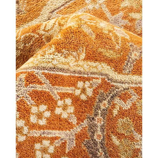 Mogul Brown 8 ft. x 10 ft. Oriental Wool Indoor Area Rug