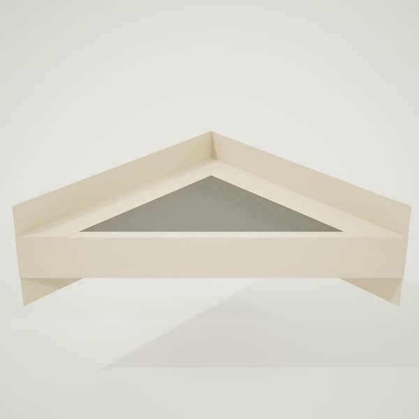 24 in. x 24 in. x 4in The Original Floating Corner Shower Bench Kit with Dural Tilux Board