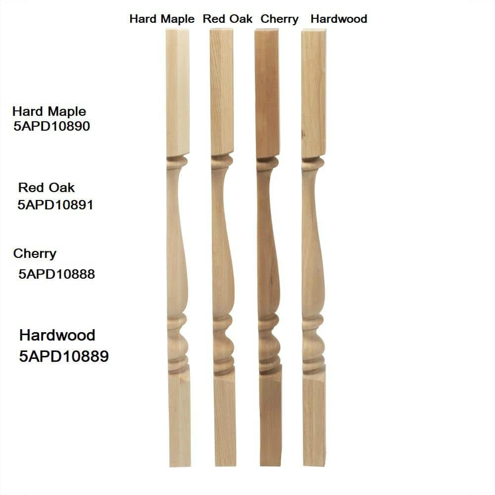 Elegant 35'' Unfinished Rubberwood Half Round Kitchen Island Leg