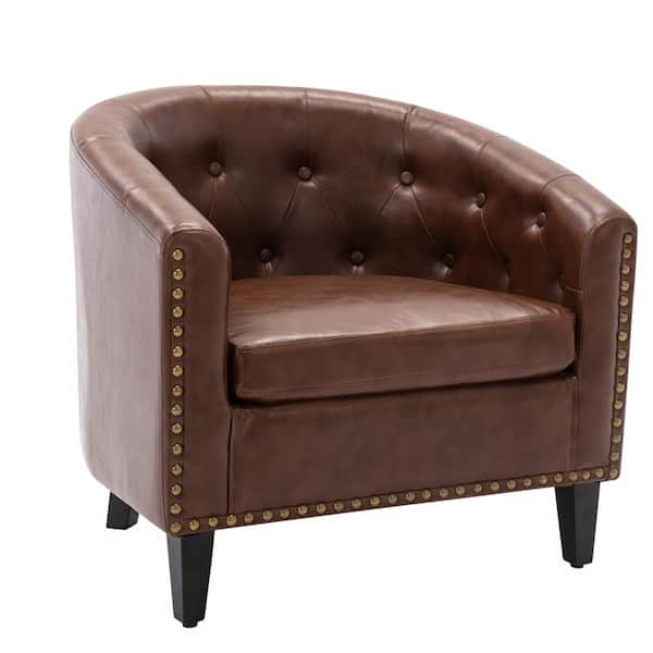 tub chair dark brown