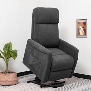 Grey Power Lift Recliner Chair for Elderly Living Room Chair w/Remote Control