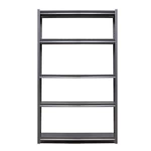 Tileon Heavy Duty 5-Tier Metal Shelving Unit for Garage, Basement, Kitchen, Pantry, Closet - 2500 lbs. Weight Capacity, Black