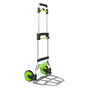 309 lbs. Folding Hand Truck and Dolly, Hand Truck Dolly with Telescoping Handle and PP plus EVA Wheels