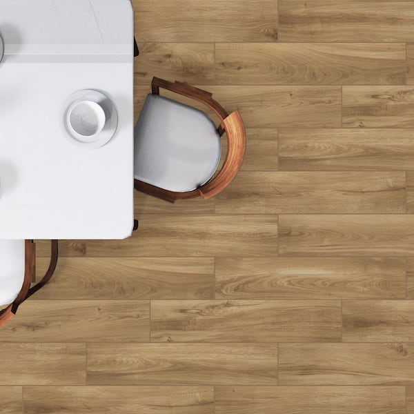 Beautiful Wood Oak 8 in. x 12 in. Matte Porcelain Tile Sample (0.66 SF/PC)
