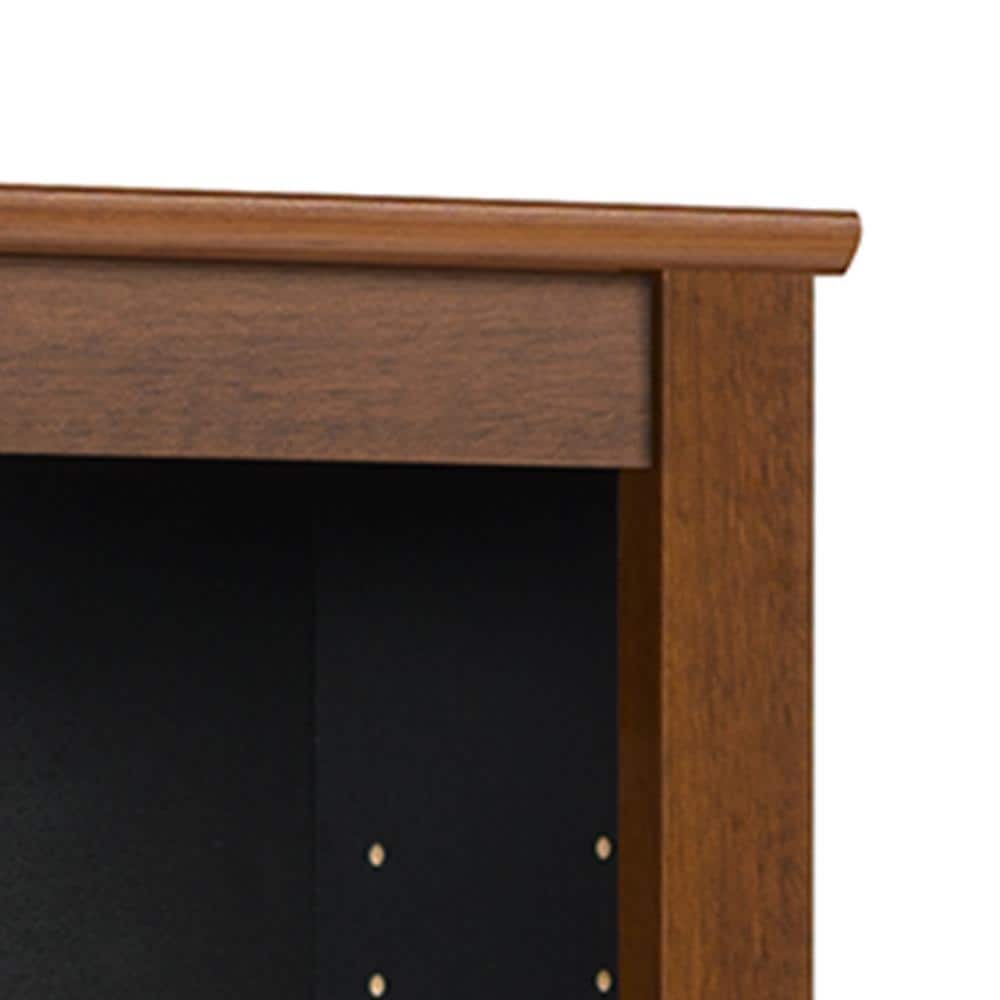 Cherry & Black Laminated Floating Media Storage Shelf