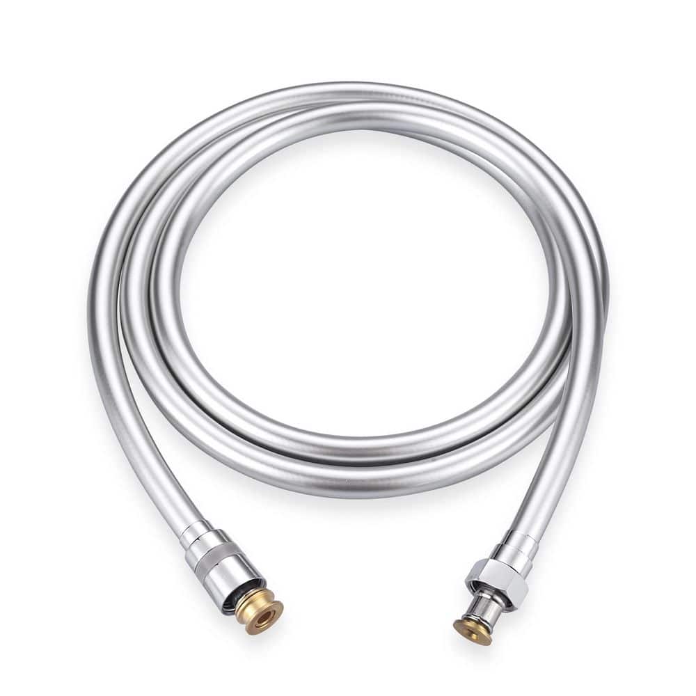 140 in. Flexible Shower Hose for Handheld Showerheads with Anti-Kink PVC Construction in Polished Chrome price history on PriceWatchPro