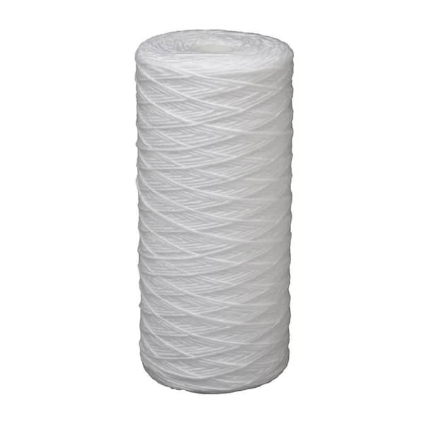 EcoPure Universal Fit String Wound Large Capacity Whole House Water Filter - Fits Most Major Brand Systems