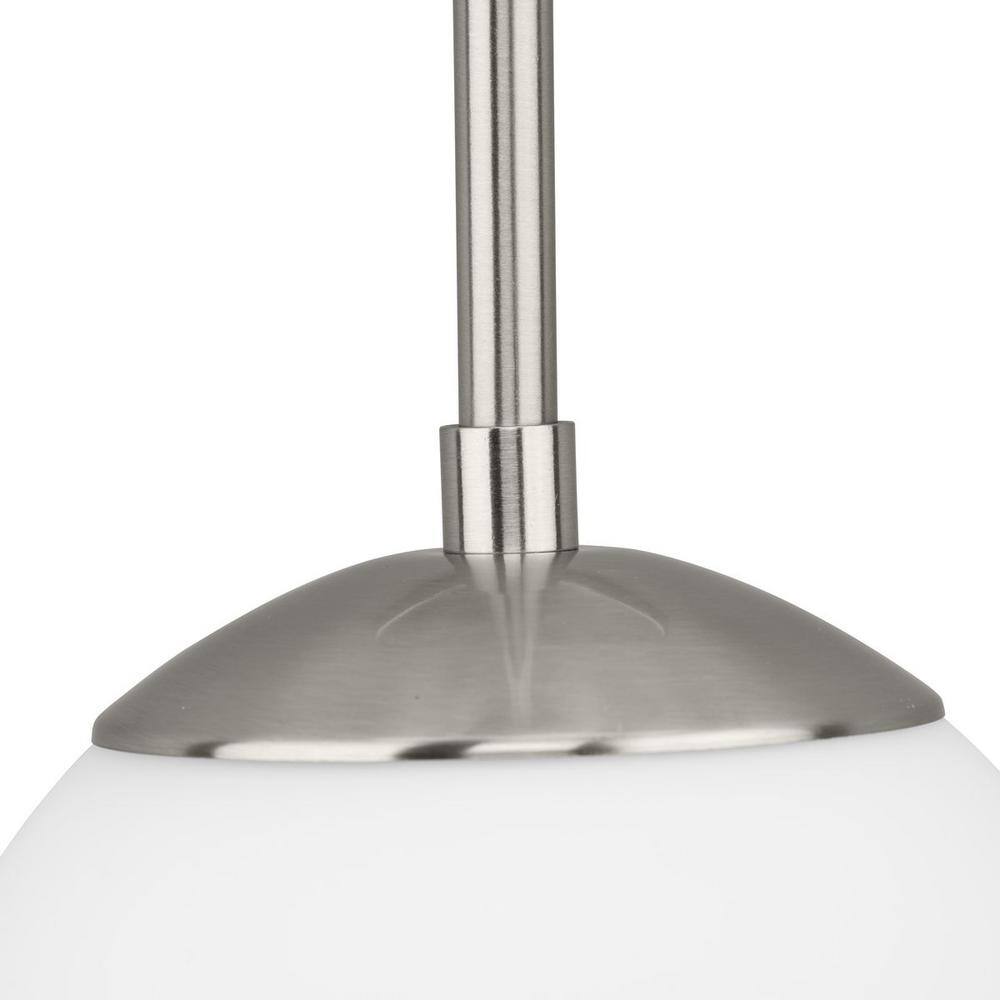Haas Brushed Nickel 24" Modern Wall Sconce with Opal Glass Globes