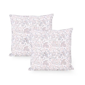 Mavert Modern Multicolor Fabric 18 in. x 18 in. Throw Pillow Cover (Set of 2)