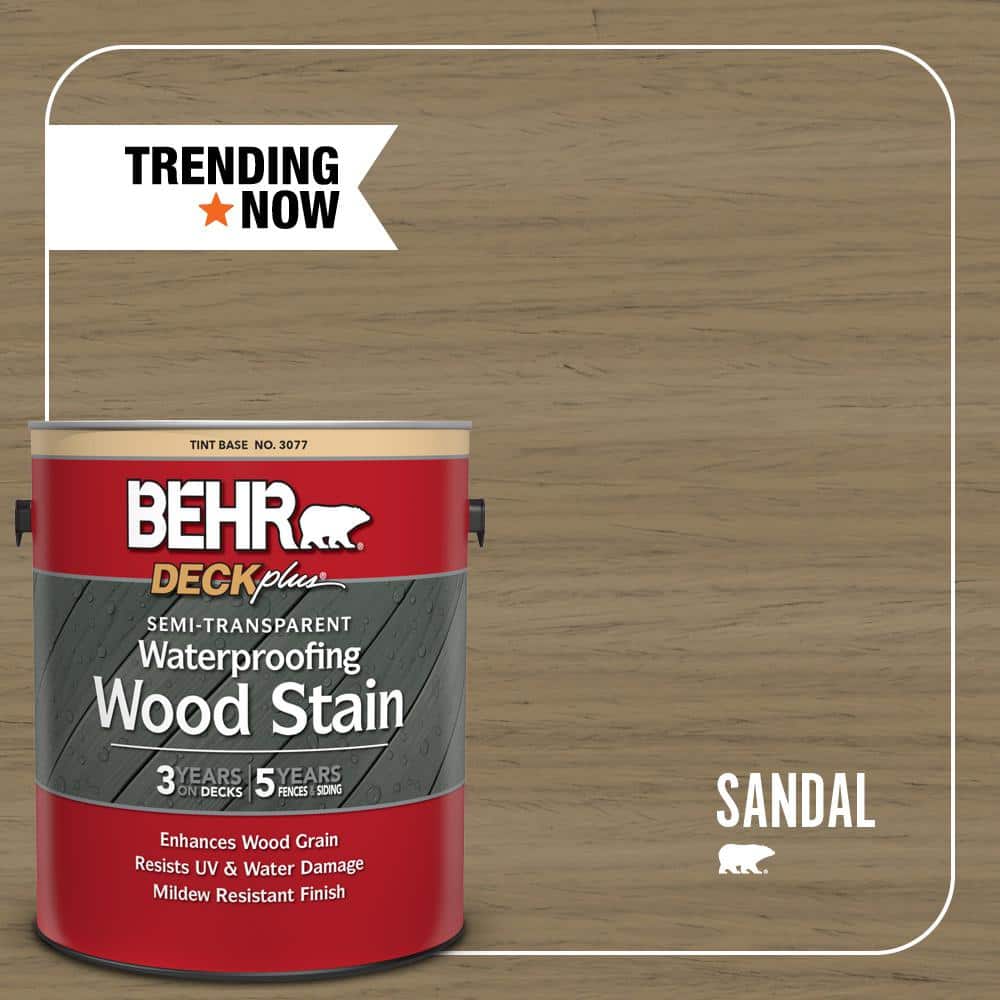 1 gal. #ST-121 Sandal Semi-Transparent Waterproofing Exterior Wood Stain