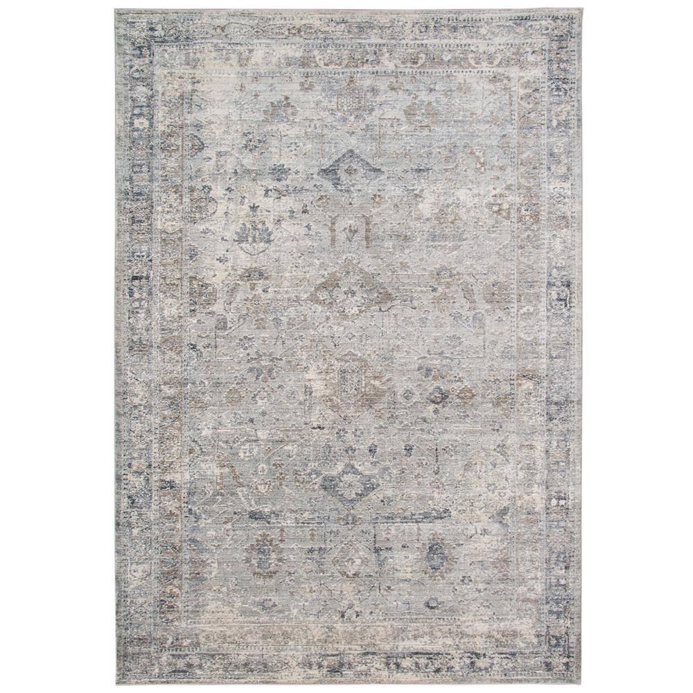 Amer Rugs Fareville Gray/Taupe Bordered 3 ft. 3 in. x 4 ft. 11 in. Area ...