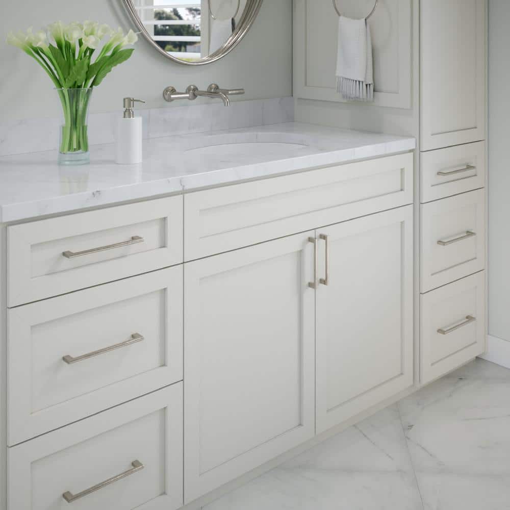 Vail 8-Inch Satin Nickel Rectangular Bar Pull