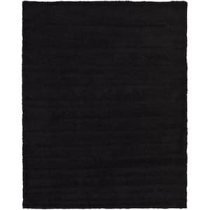 Solid Shag Jet Black 9' 0 x 12' 0 Area Rug