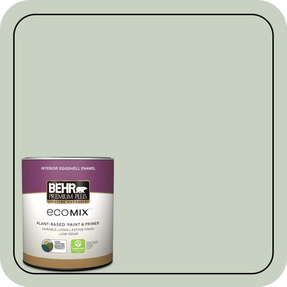 1 qt. #PPU11-12 Mild Mint Eggshell Enamel EcoMix Plant-Based Interior Paint & Primer price history on PriceWatchPro