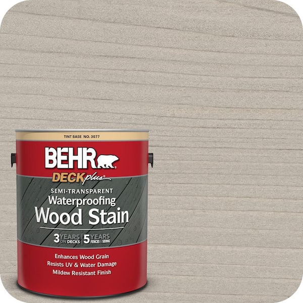 1 gal. #ST-210 Ultra Pure White Semi-Transparent Waterproofing Exterior Wood Stain