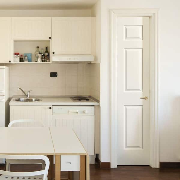 Textured 6-Panel Hollow Core Primed Composite Single Prehung Interior Door
