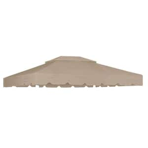 RipLock 350 Beige Replacement Canopy Top Cover Set For 10 Ft. X 10 Ft ...