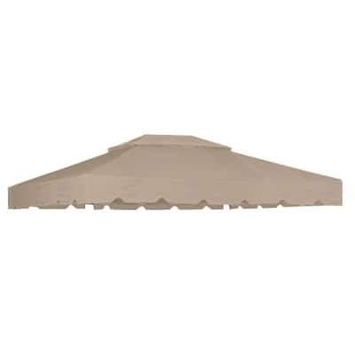 Riplock 350 Replacement Canopy In Beige For Arched Pergola With Side ...