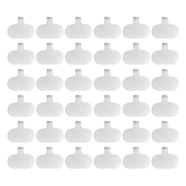 Small/Oval Cable Labels, White (36-Pack)