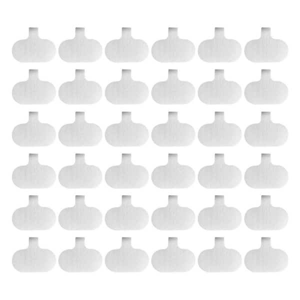 Wrap-It Storage Small/Oval Cable Labels, White (36-Pack)