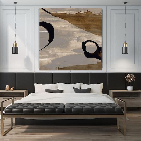 Giant Art 54 in. x 54 in. "Gossamer II" by Sisa Jasper Wall Art