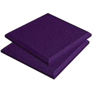 SonoFlat Panels - 1 ft. W x 1 ft. L x 2 in. H - Purple (14-Box)