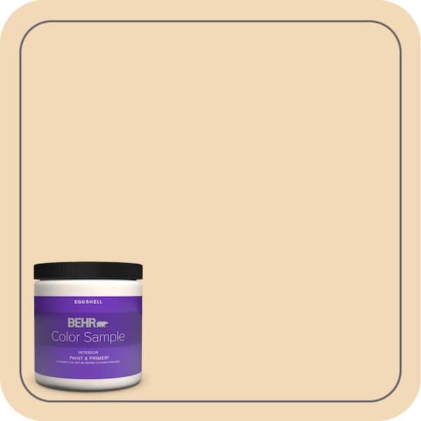 8 oz. #PPH-13 Vanilla Cone Eggshell Enamel Interior Paint & Primer Color Sample