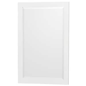 Acclaim 24 in. W x 36 in. H Framed Rectangular Bathroom Vanity Mirror in White