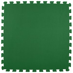 Greatmats Premium Lime Green 24 in. W x 24 in. L Foam Kids and Gym