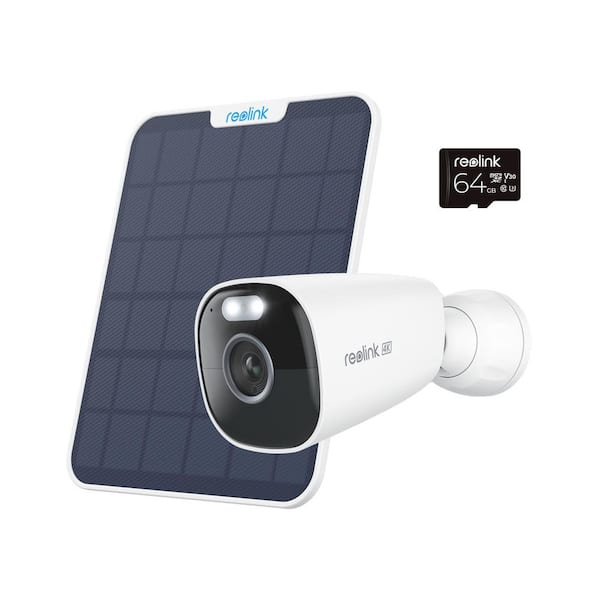 Argus B360 4K Outdoor Smart Wireless Plug-In Bullet W/Color Night Vision, Spotlights 2-Way Talk Security Camera-White