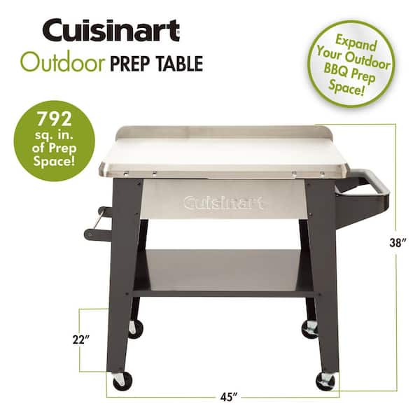 Cuisinart 20'' W x 54'' D Metal Grill Cart Or Table
