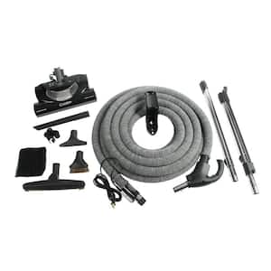 Complete Electric Powerhead Kit with Pigtail Hose for Central Vacuums