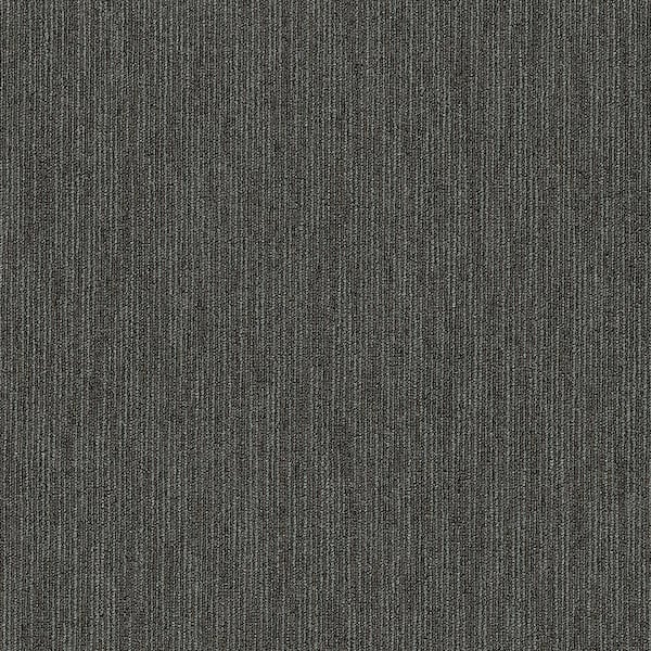 Dynamic - Foghorn - Gray Commercial 24 x 24 in. Glue-Down Carpet Tile Square (80 sq. ft.)