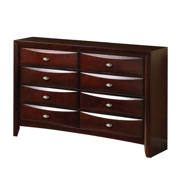 Benjara 17 In. Brown 8-Drawer Wooden Dresser Without Mirror BM205570 ...