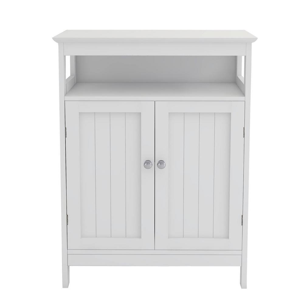 23.62 in. W x 11.8 in. D x 39.57 in. H White Bathroom Standing