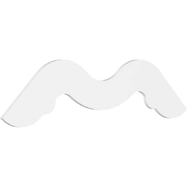 Ekena Millwork Midway 1 in. D x 33 in. W x 72 in. L Signature Urethane Gable Pediment
