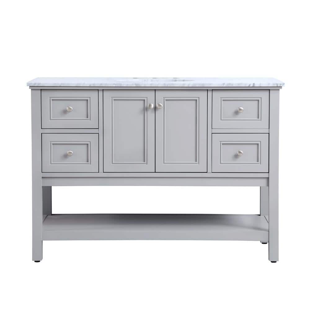 Timeless Home 48 in. W x 22 in. D x 33.75 in. H Single Bathroom Vanity in G