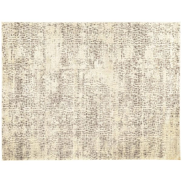 Home Decorators Collection Holliswood 7 ft. x 1 ft. Grey/Cream Abstract Fade Resistant Area Rug